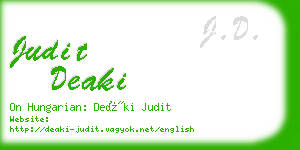 judit deaki business card